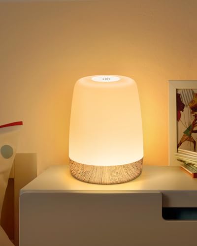 FOMYHEARD Petite lampe de table sans fil, lampe de chevet