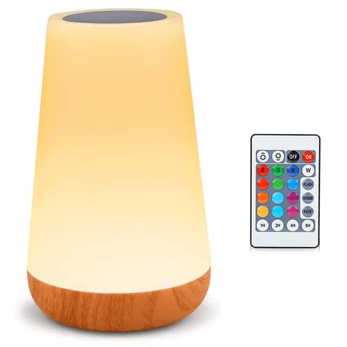 Amouhom Veilleuse LED, Lampe de Chevet, Lampe Nuit Colorée Toucher,