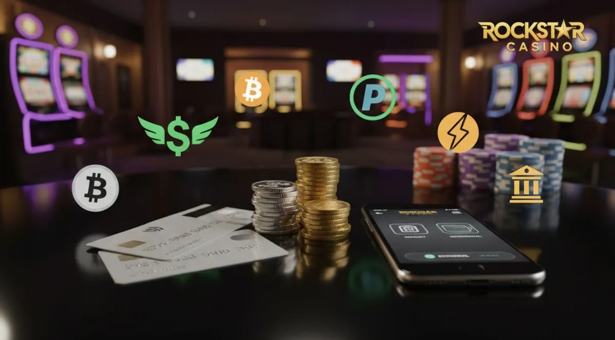 Paiements au Rockstar Casino : dépôt et retrait de fonds